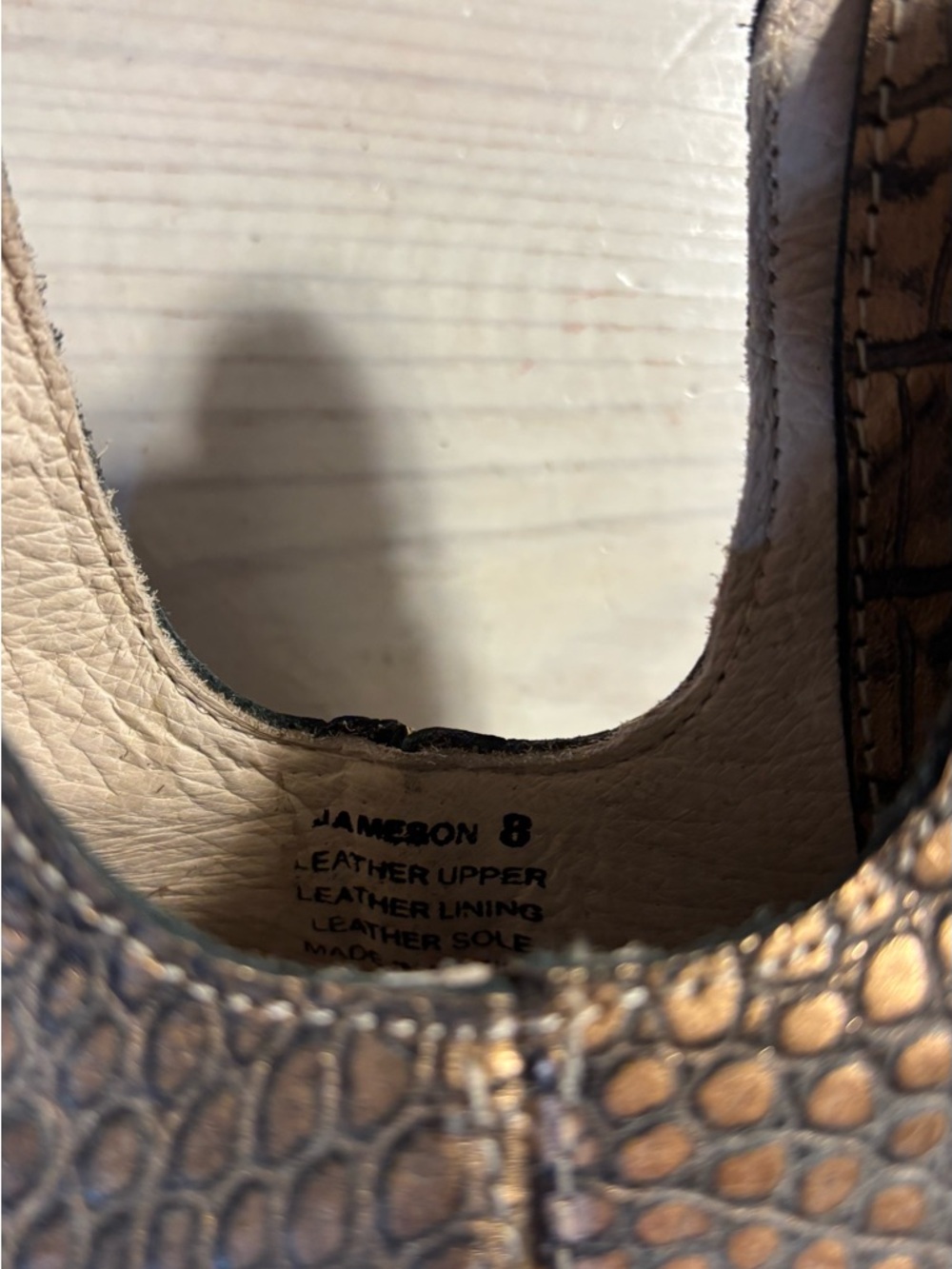 Freebird Croc-Embossed Ankle Booties - Picture 6 of 6